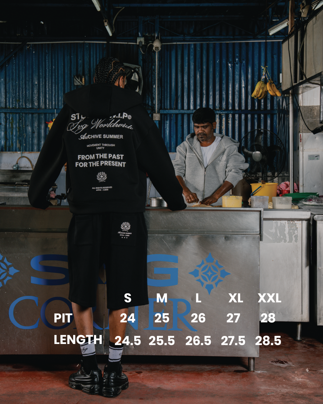 SS26 WIP Zipper Hoodie Black