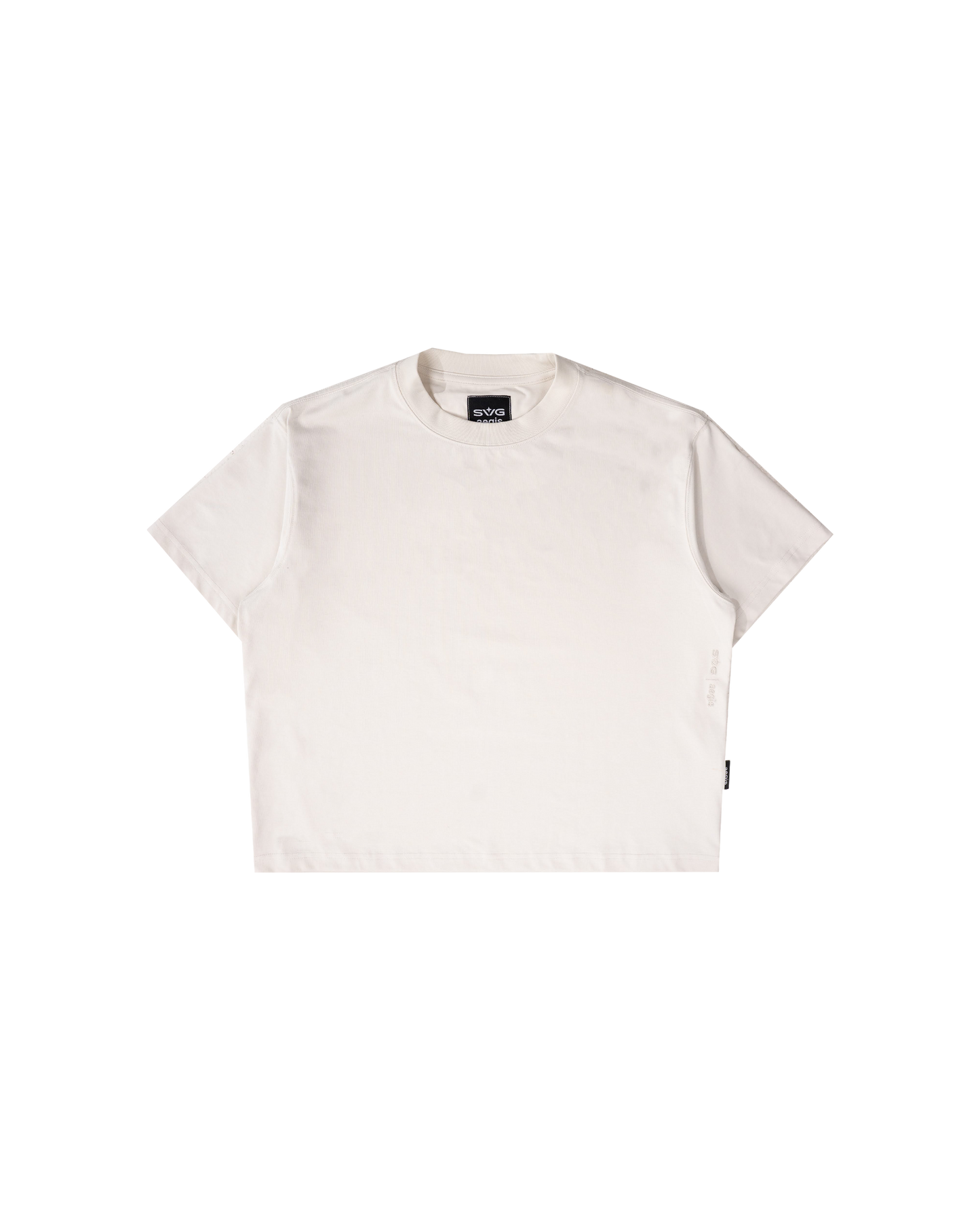 Céleste Beige Crop Tee