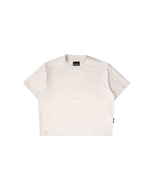Céleste Beige Crop Tee