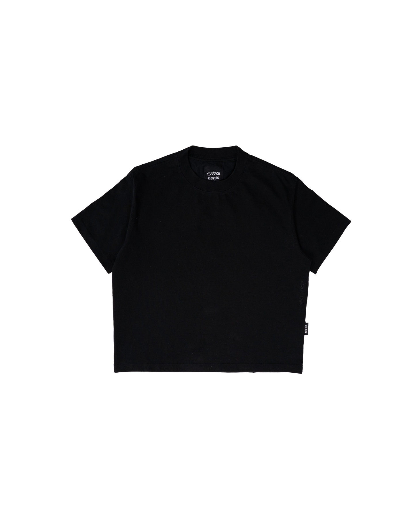 Céleste Black Crop Tee