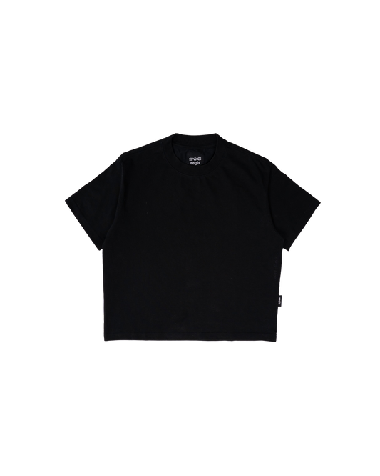 Céleste Black Crop Tee