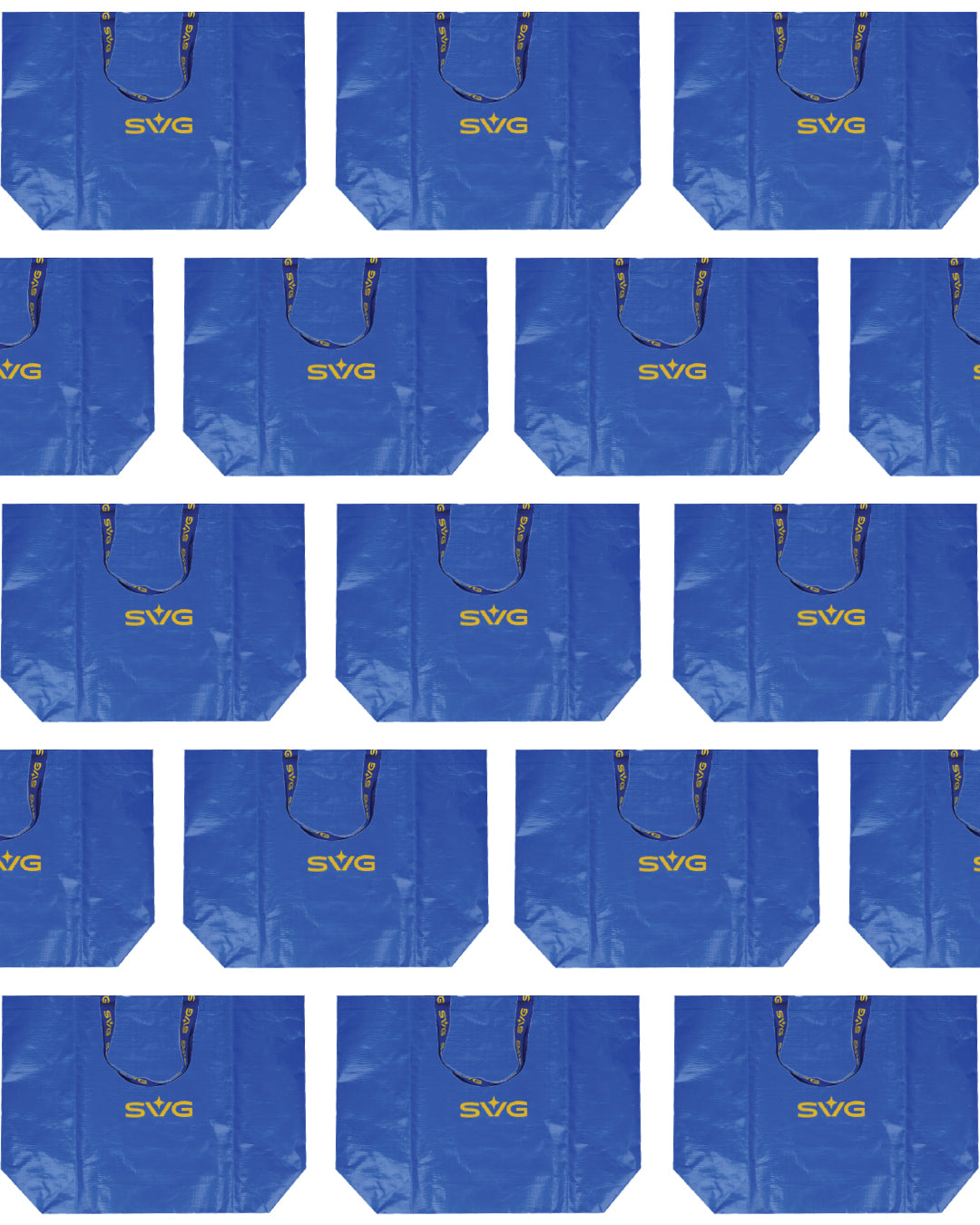 SVG Blue Carrier Bag