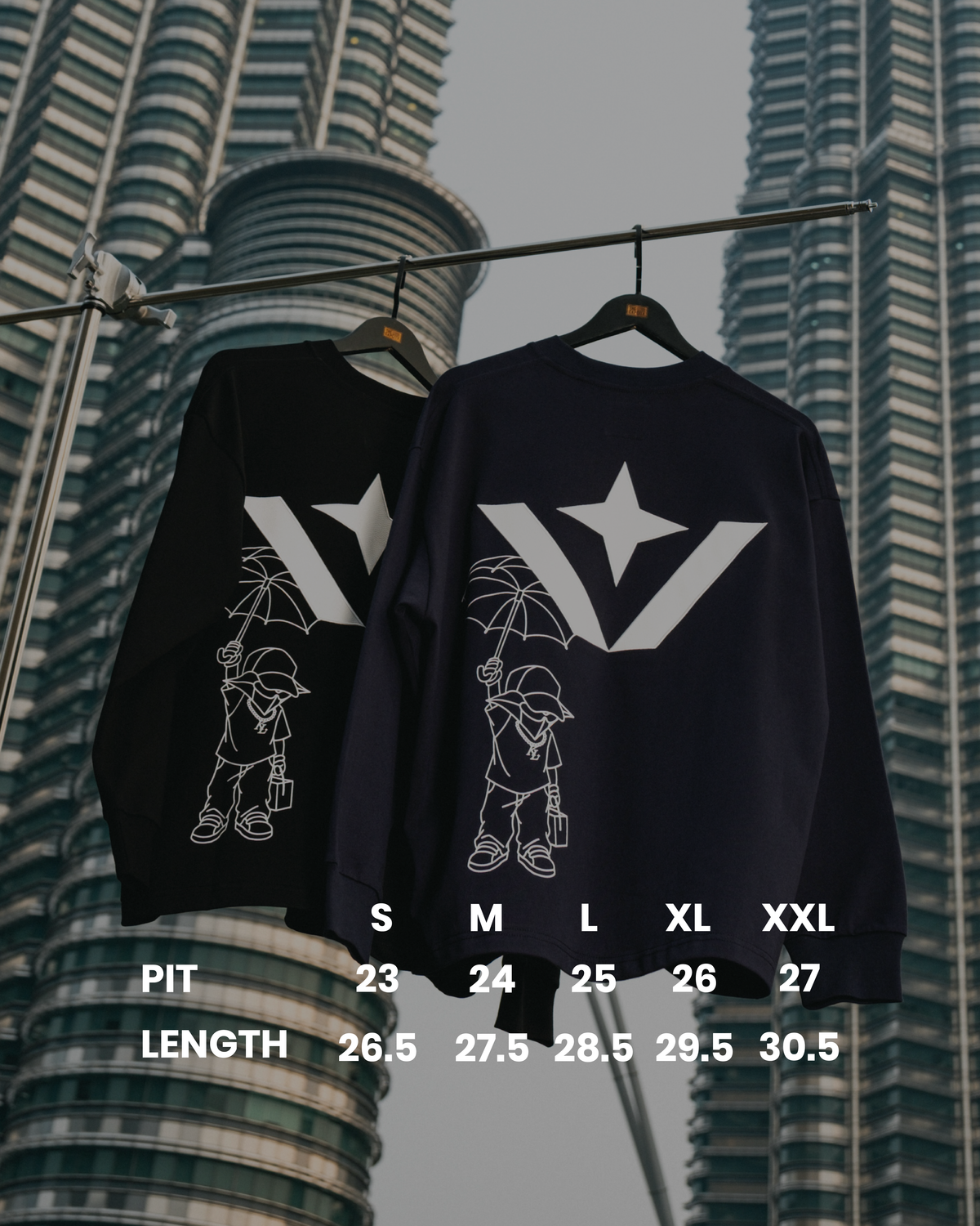 KL Legacy Victory Long Sleeve Tee Navy Blue