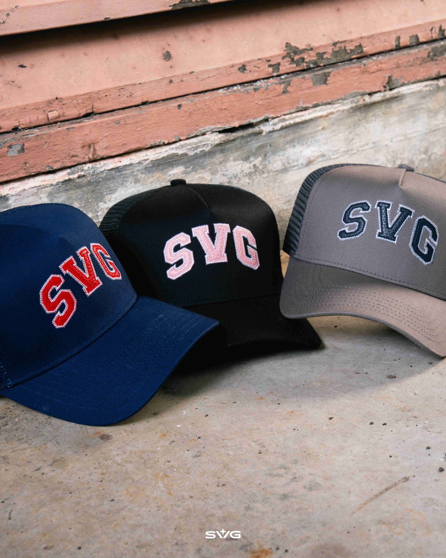 SVG Leather Trucker Cap Black