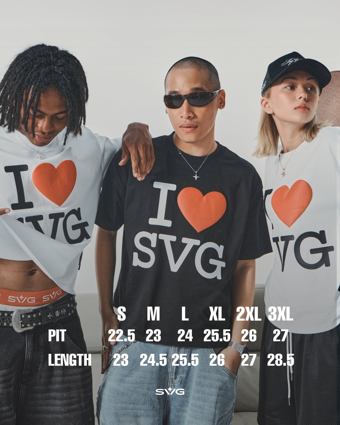 I Love SVG White Tee