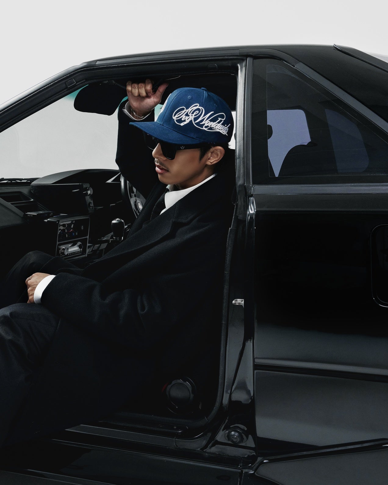 Cursive Snapback Blue