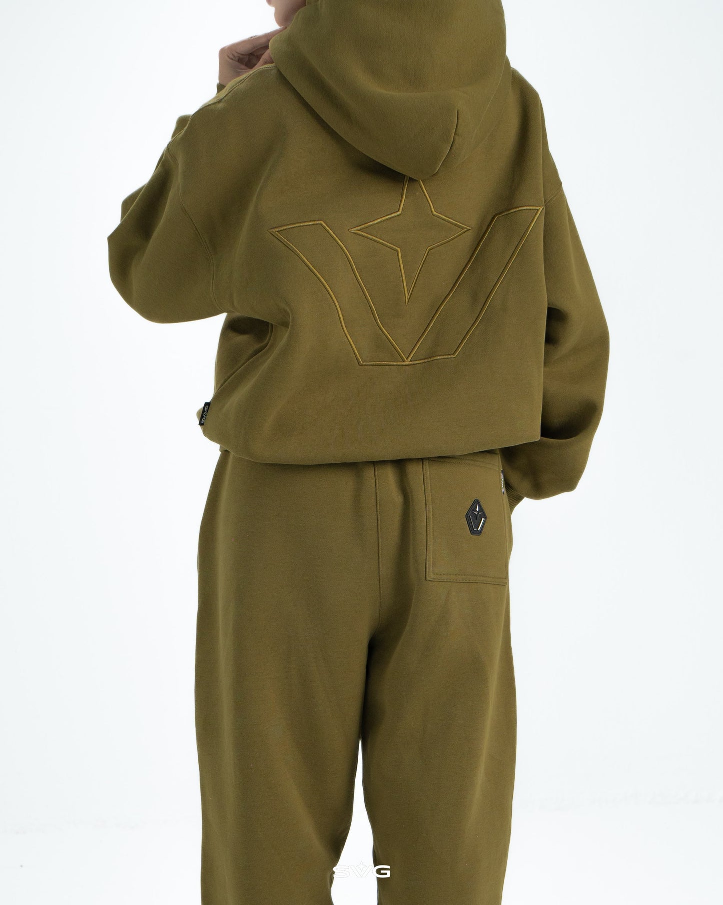 SWEATSUIT OLIVE GREEN SET