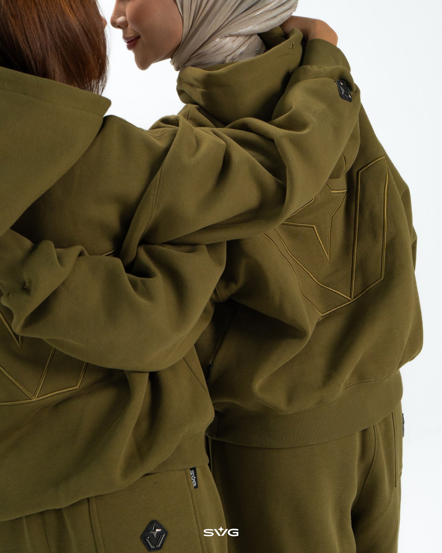 SWEATSUIT OLIVE GREEN SET