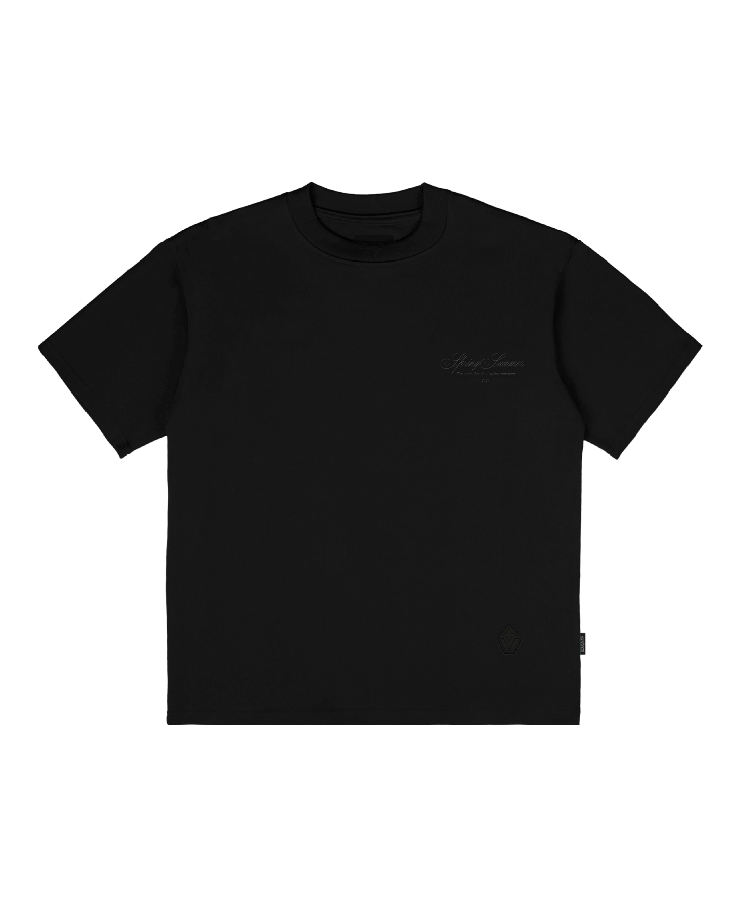 Spring Summer Black 25 Cursive Tee