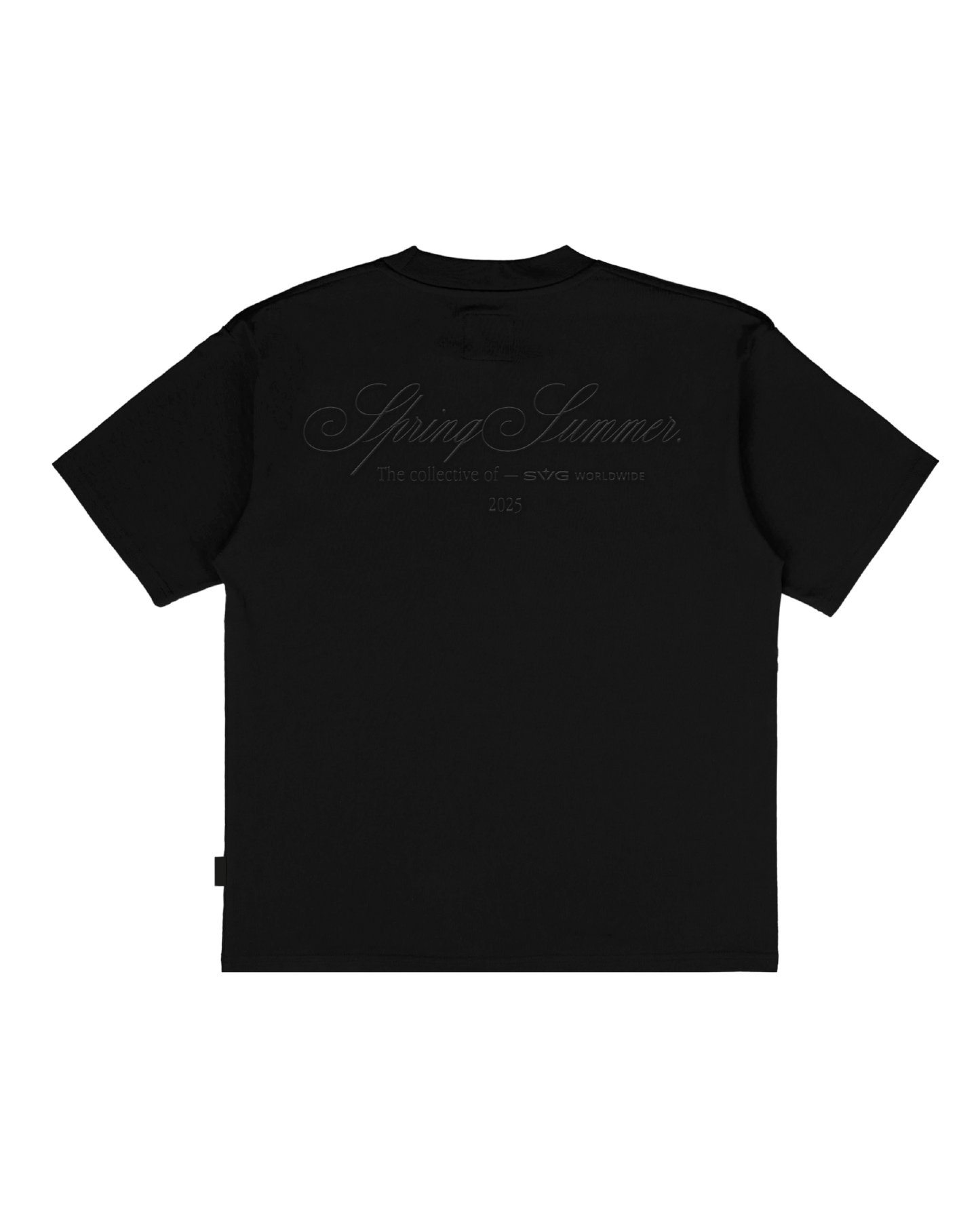 Spring Summer Black 25 Cursive Tee