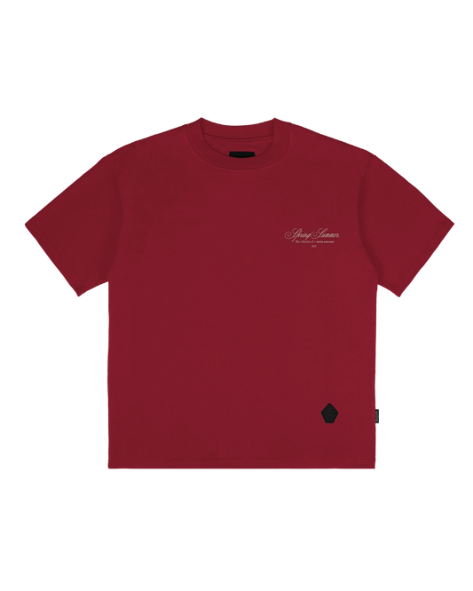Spring Summer Maroon 25 Cursive Tee