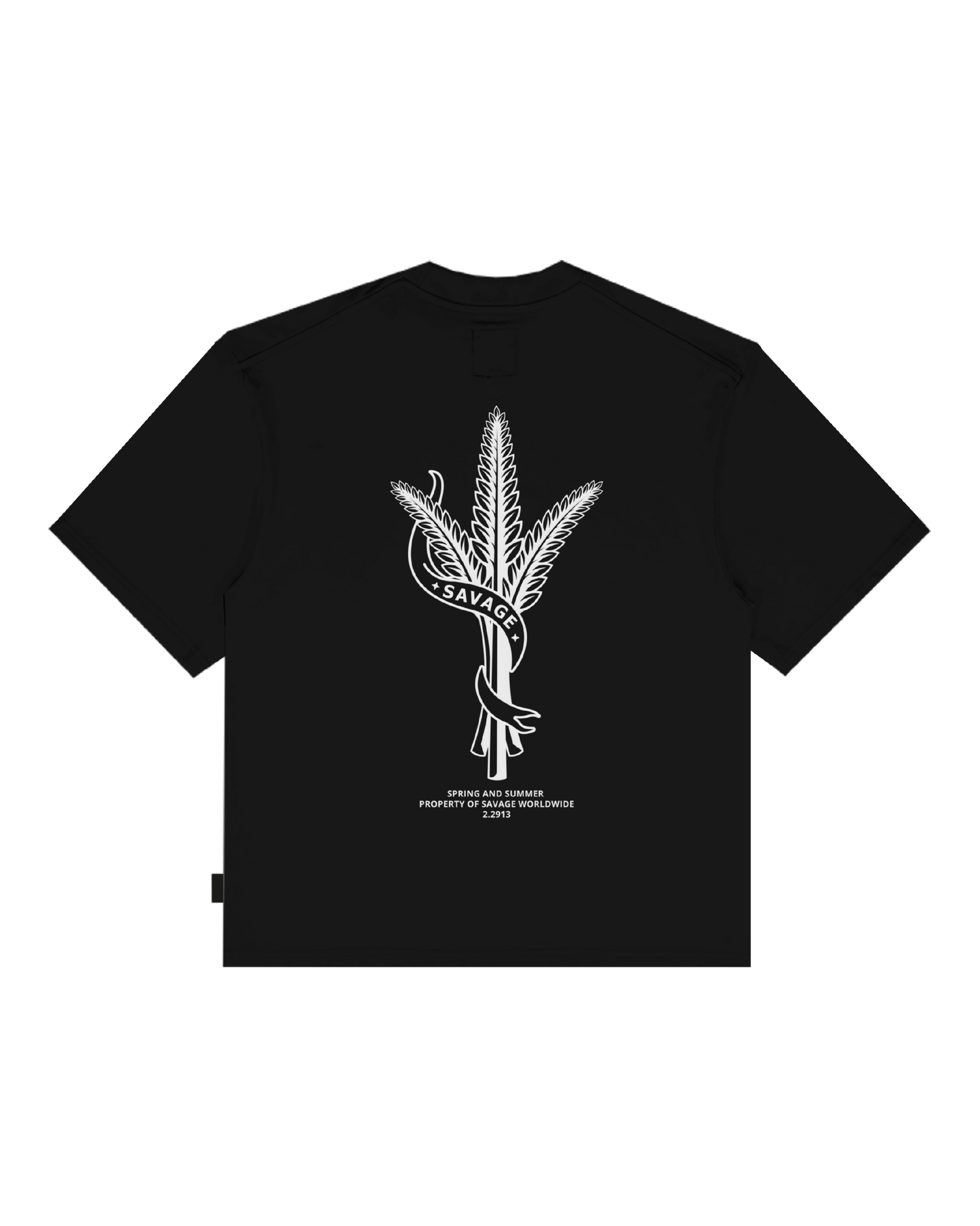 Harvest Pocket Black Tee