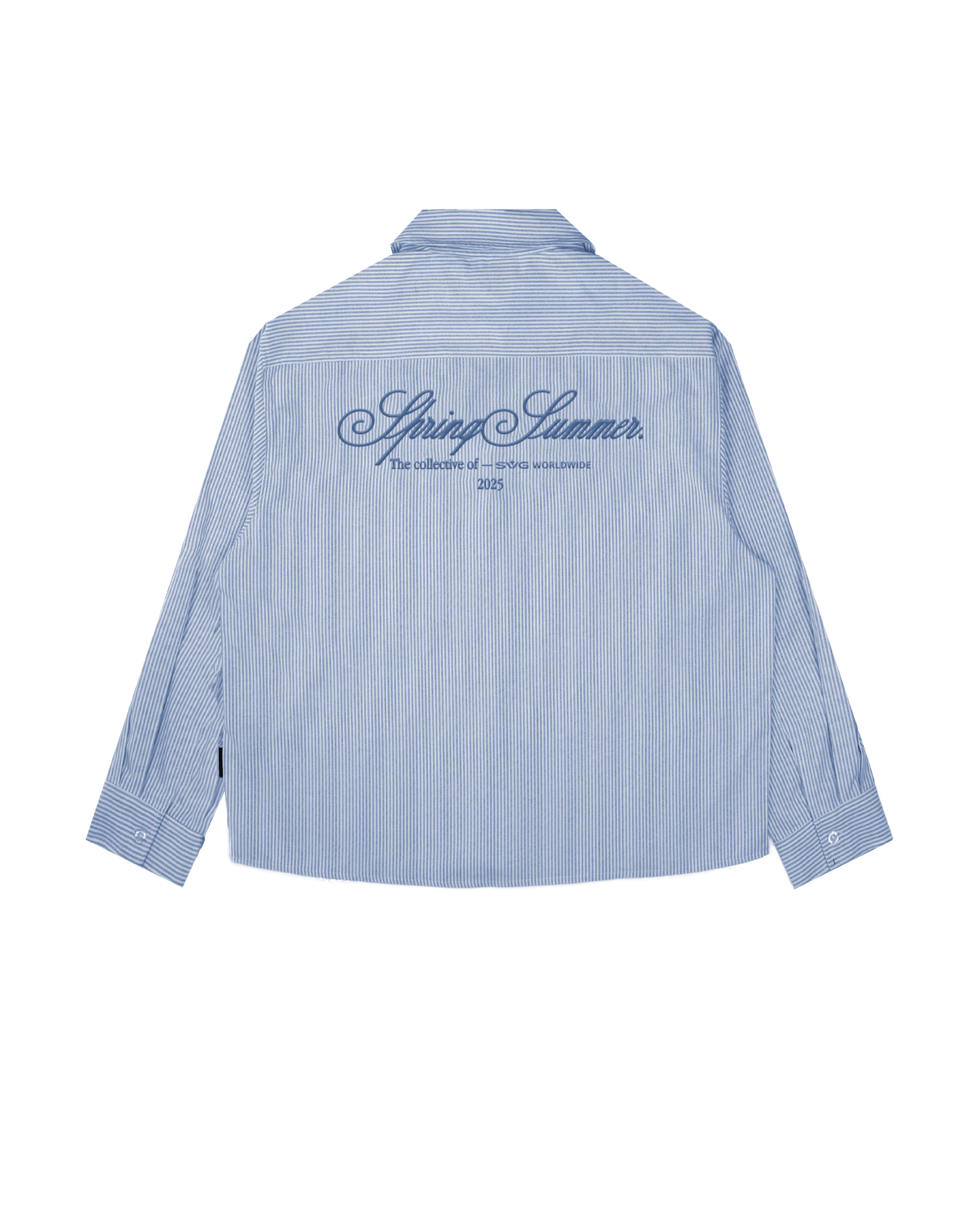 Spring Summer Blue Stripes Shirt