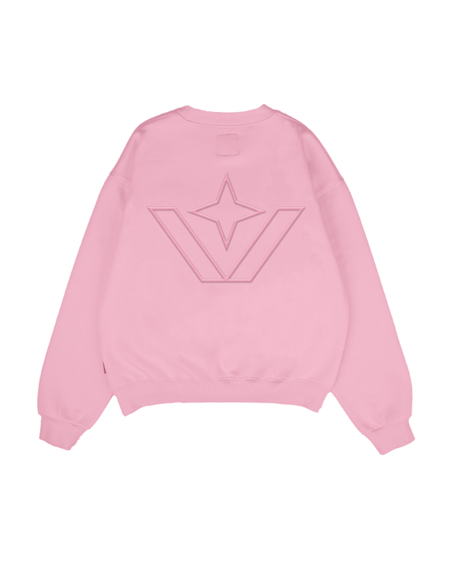 Victory Embroidery Pink Crewneck