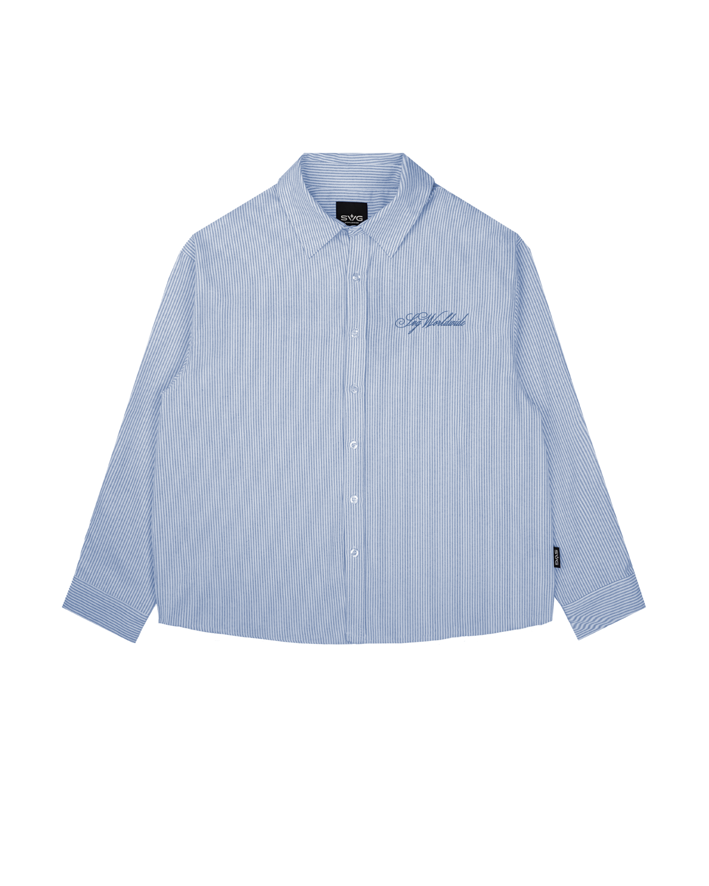 Spring Summer Blue Stripes Shirt