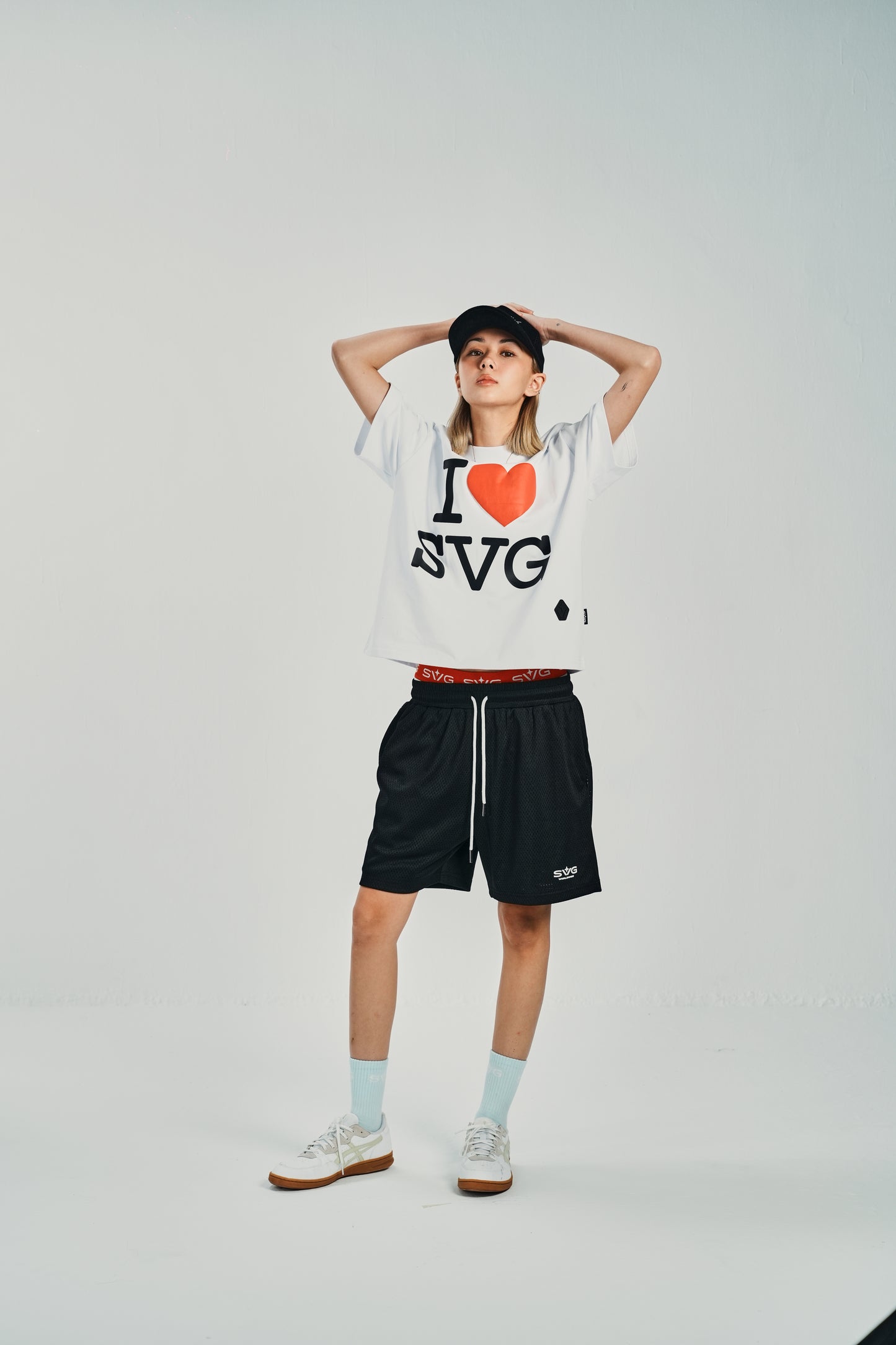 SVG Mesh Black Short