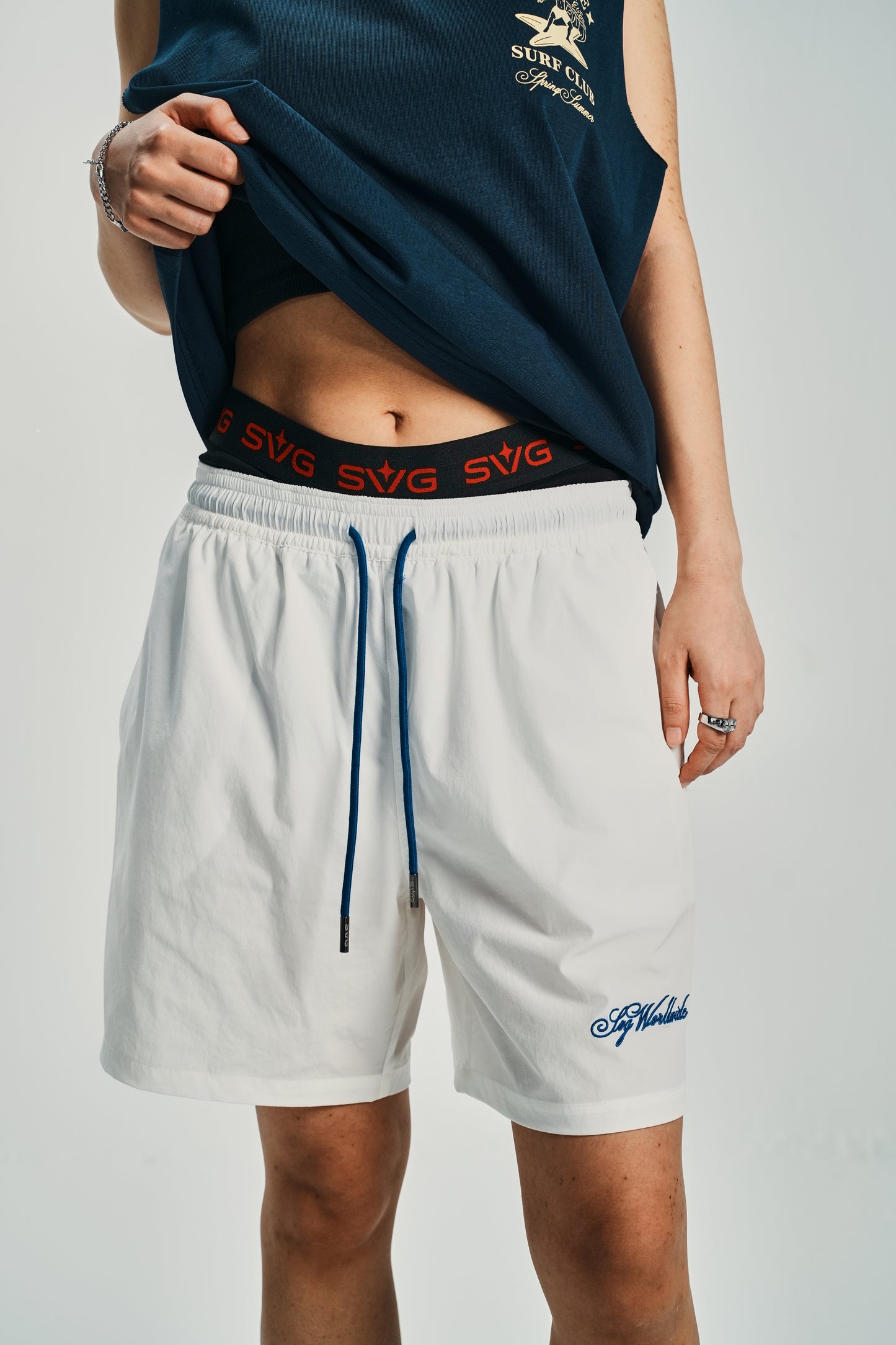 Cursive White Short