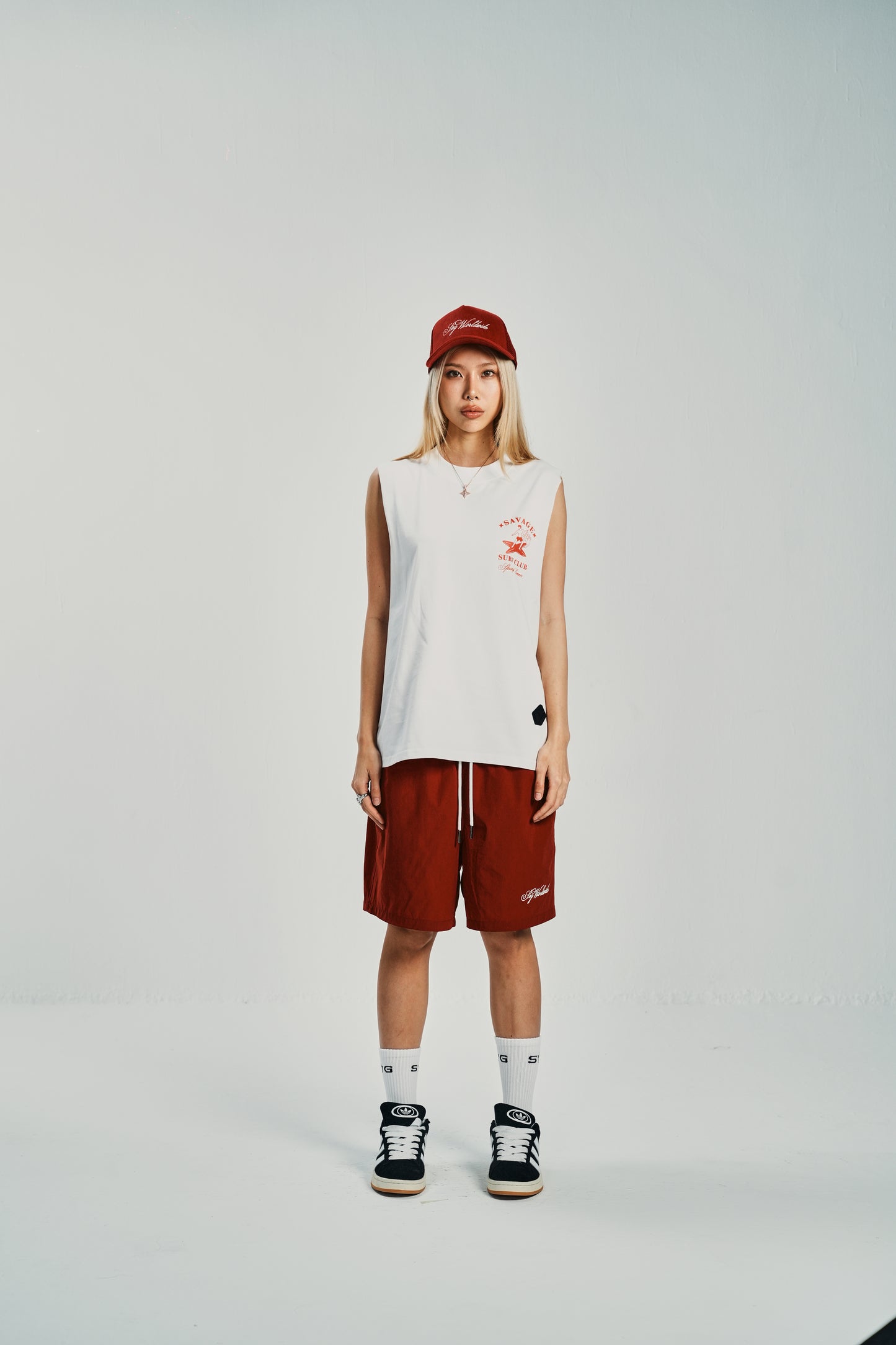 Surf Club White Sleeveless