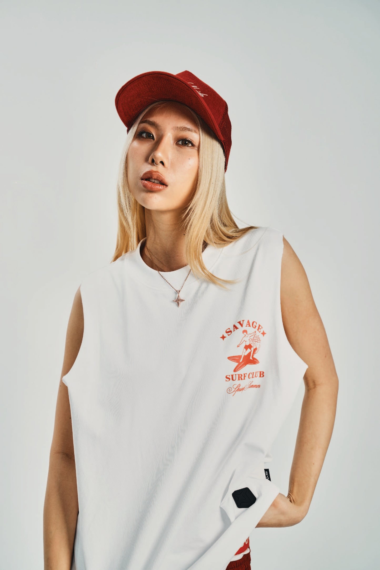 Surf Club White Sleeveless