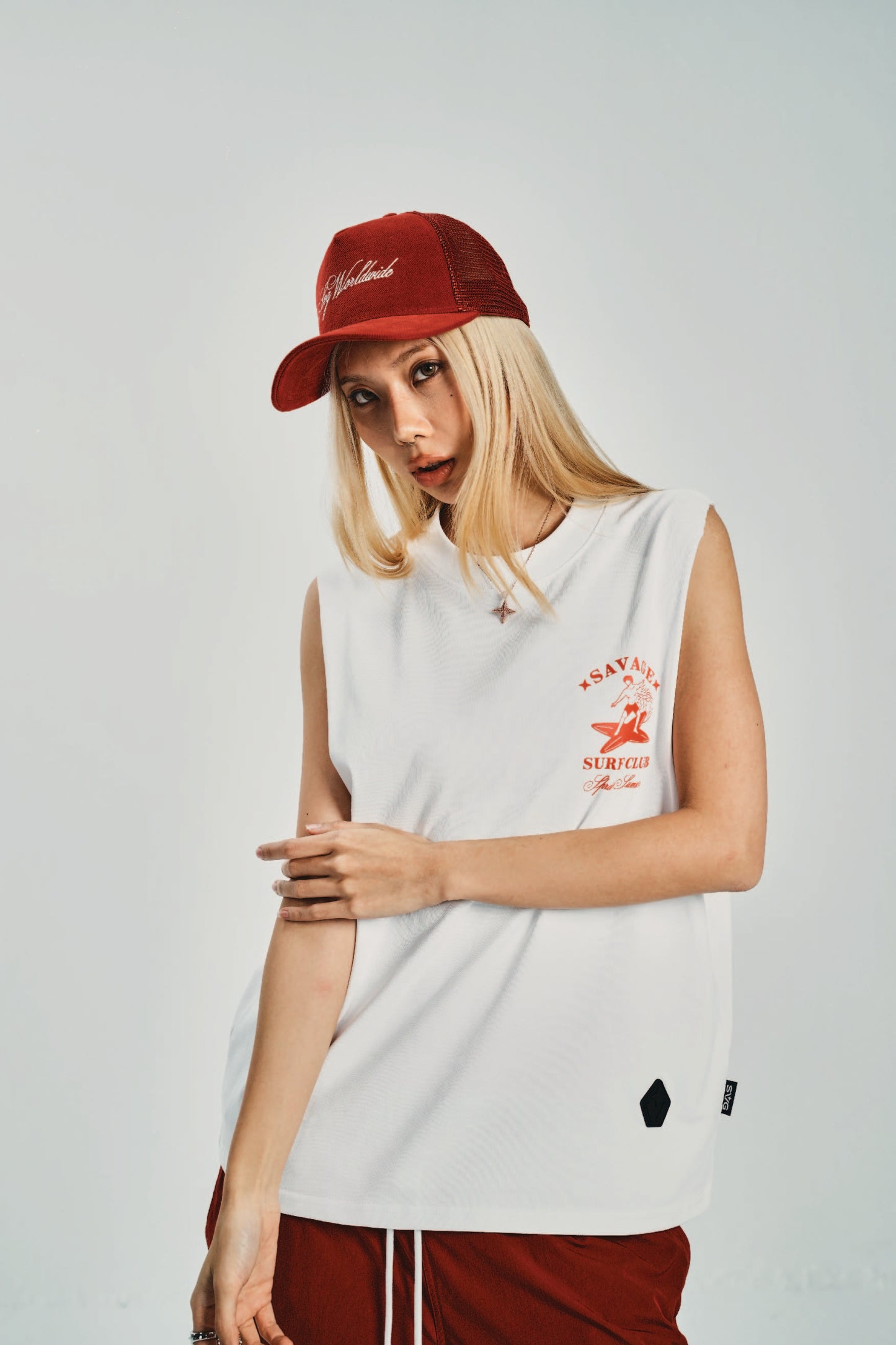 Surf Club White Sleeveless
