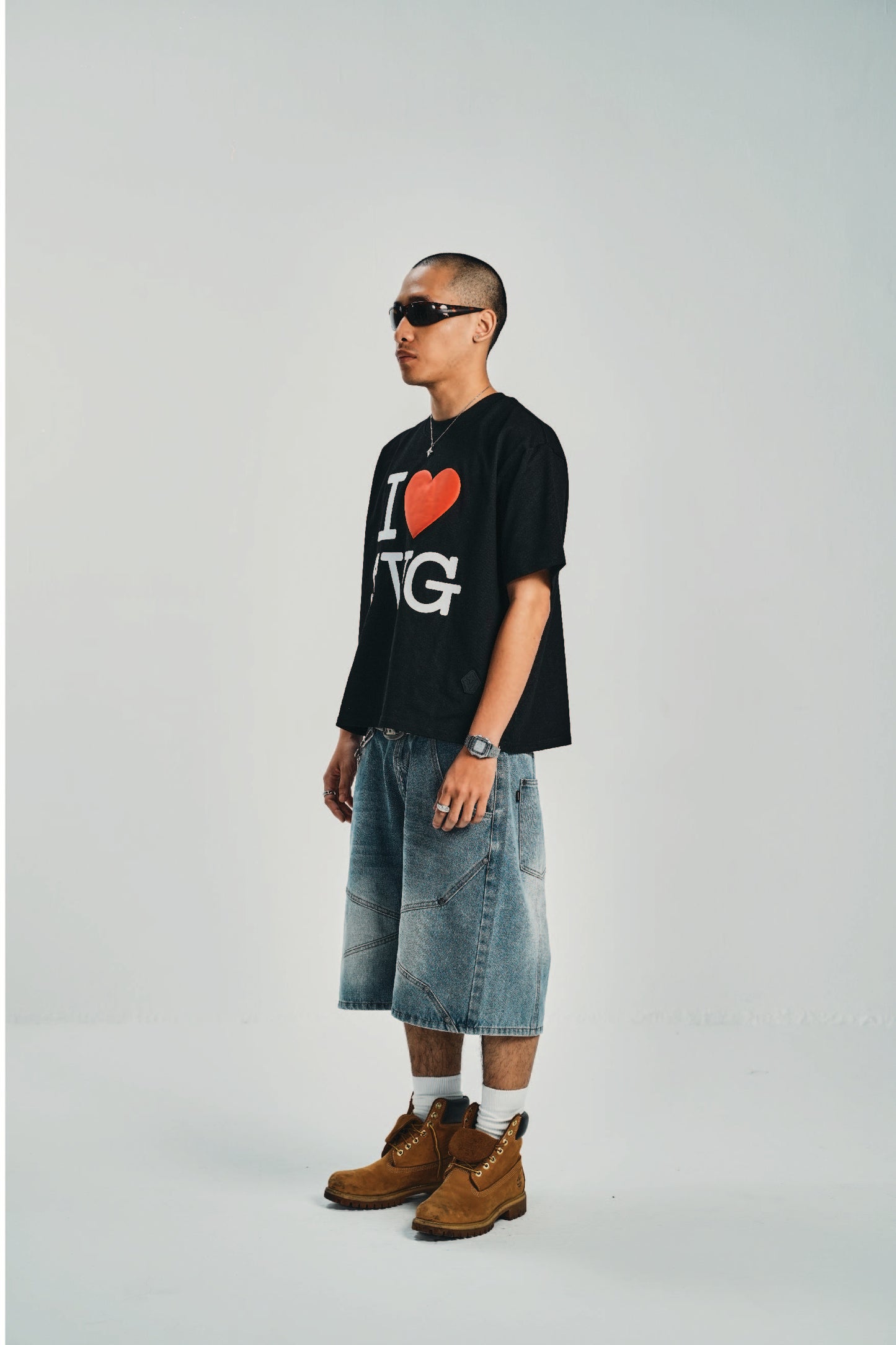 I Love SVG Black Tee