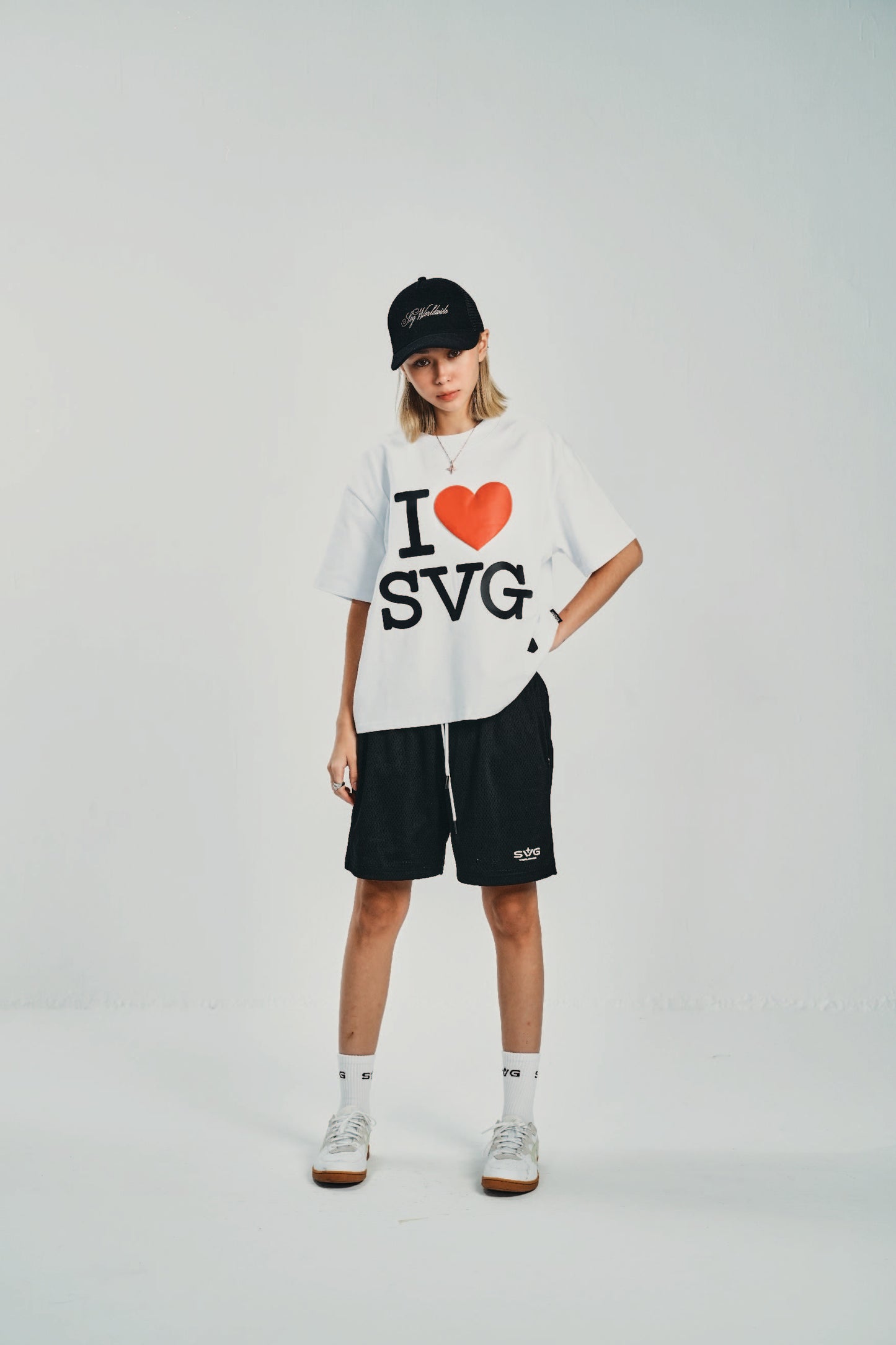 I Love SVG White Tee