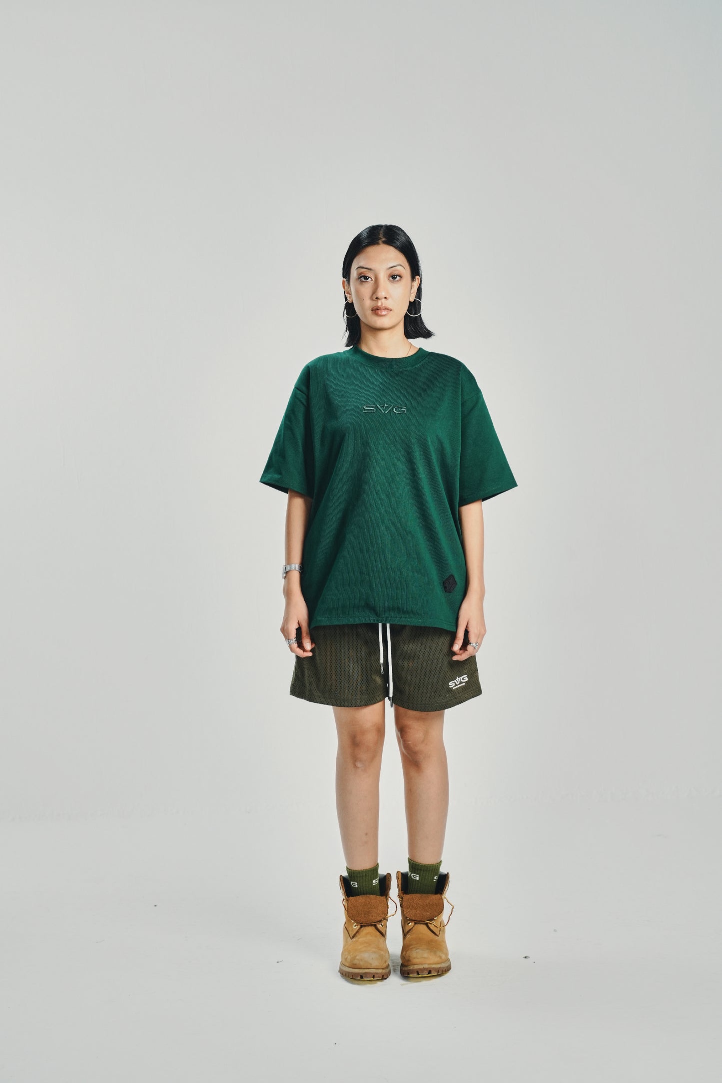 Embroidery Victory Green Tee