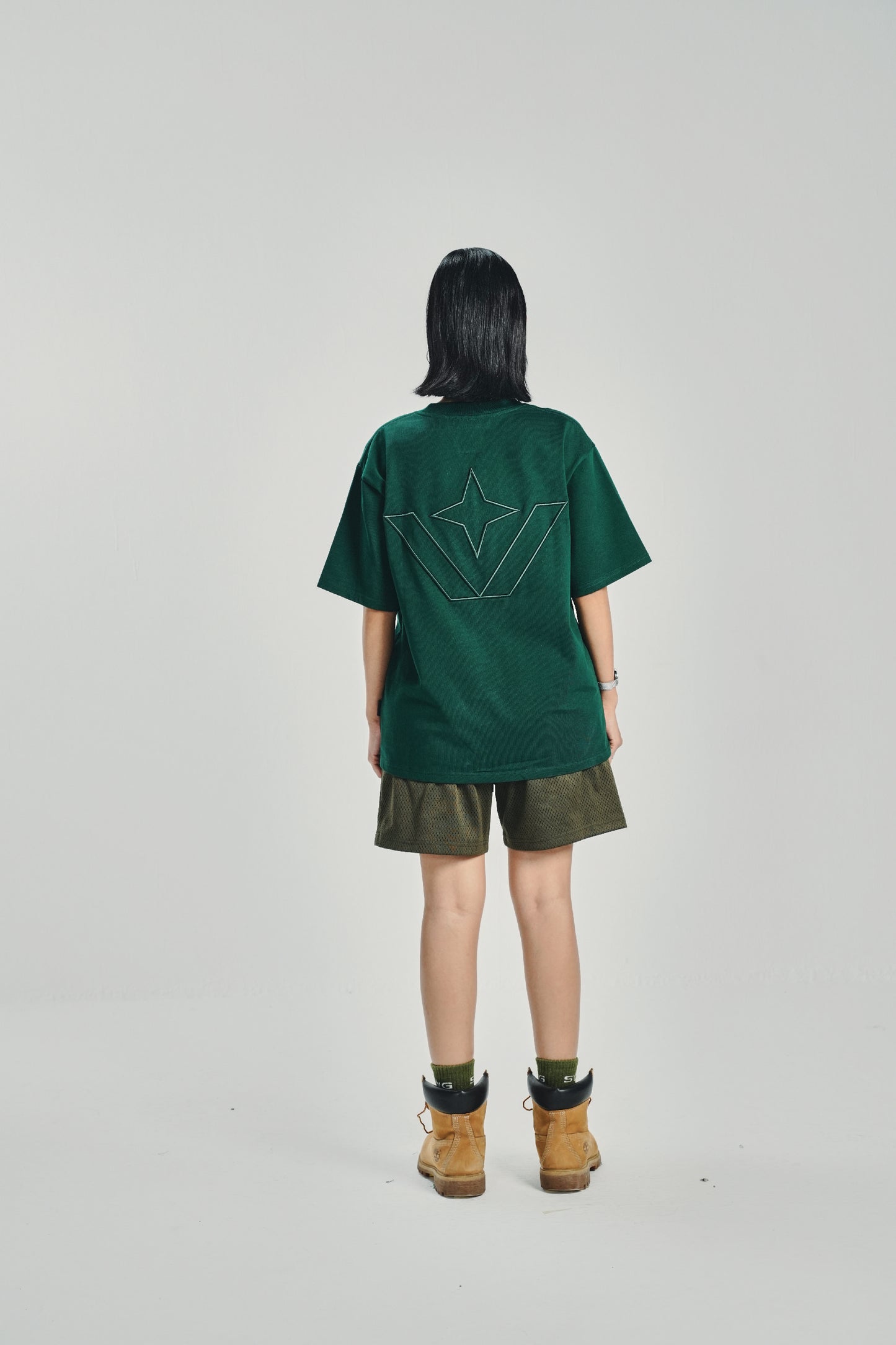 Embroidery Victory Green Tee