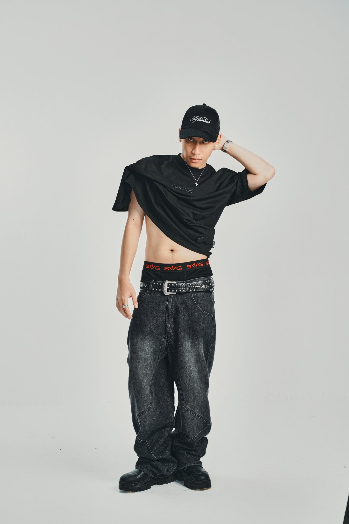 Embroidery Victory Black Tee