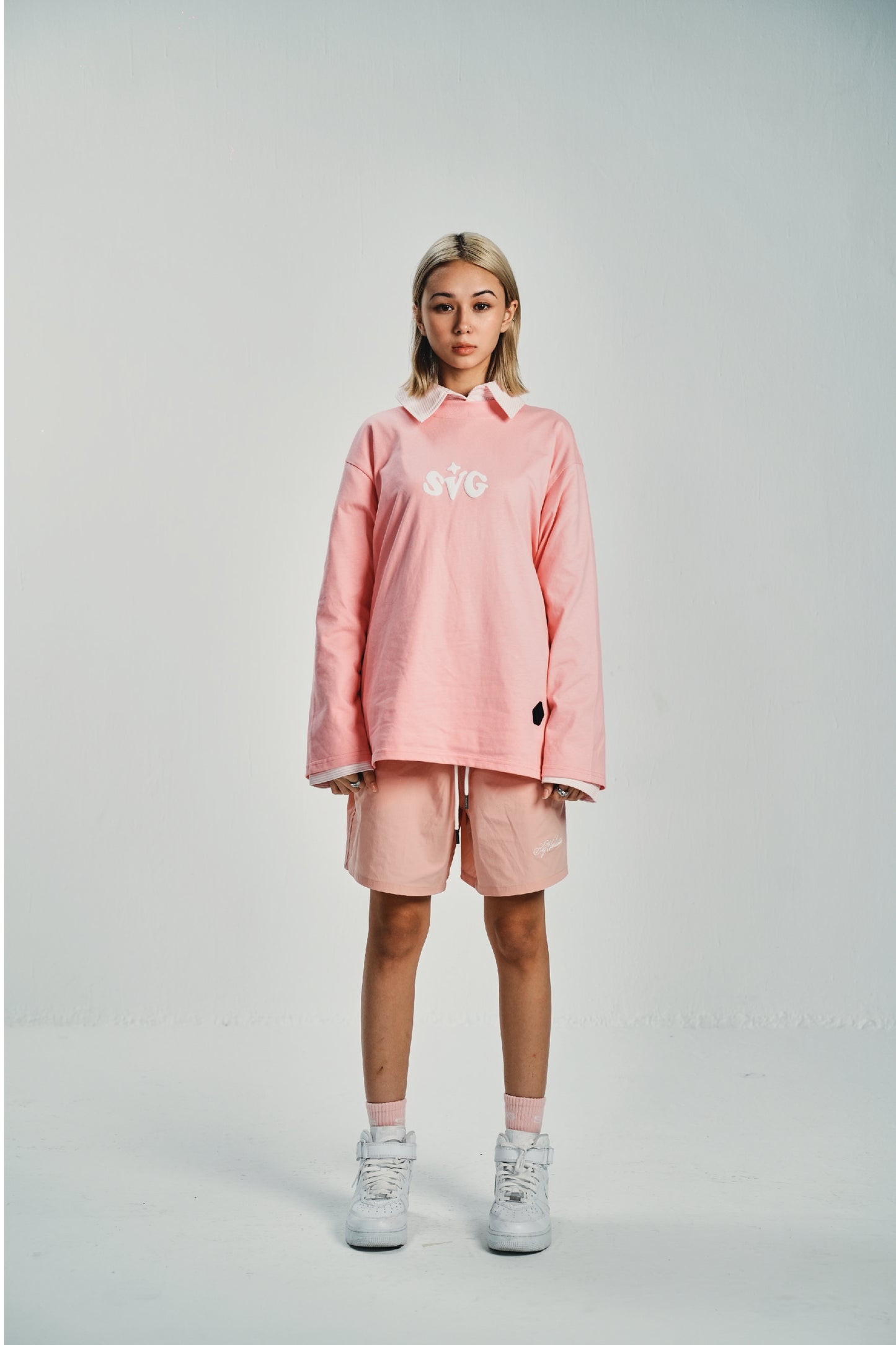 Need Money For SVG Pink Longsleeve Tee