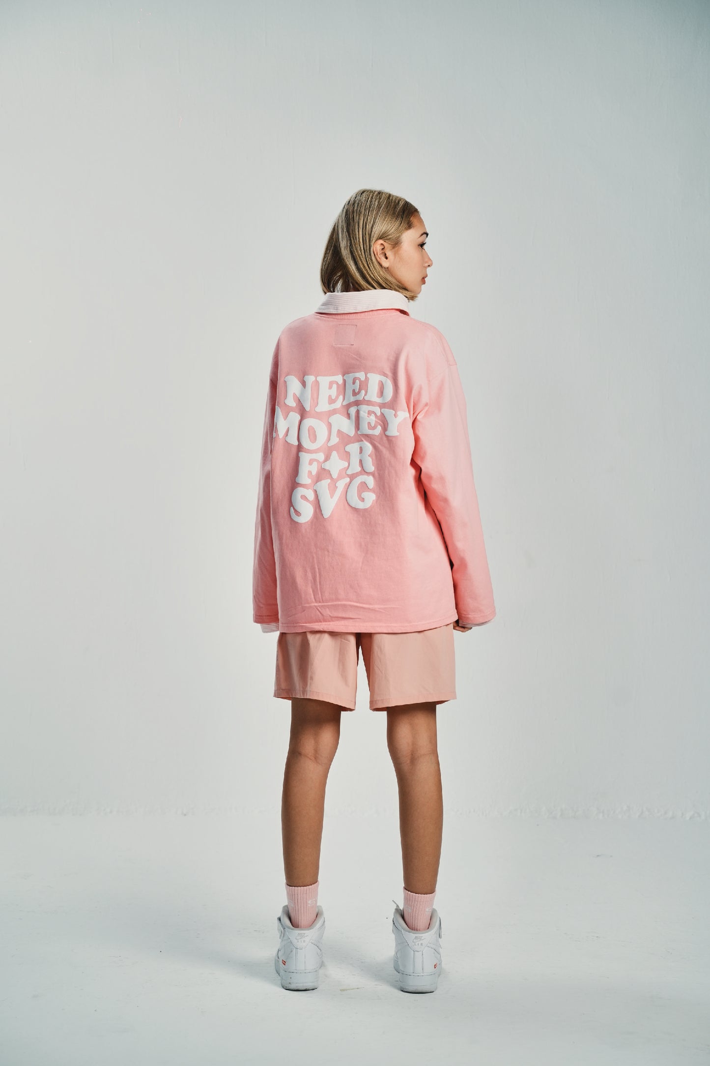Cursive Pink Short