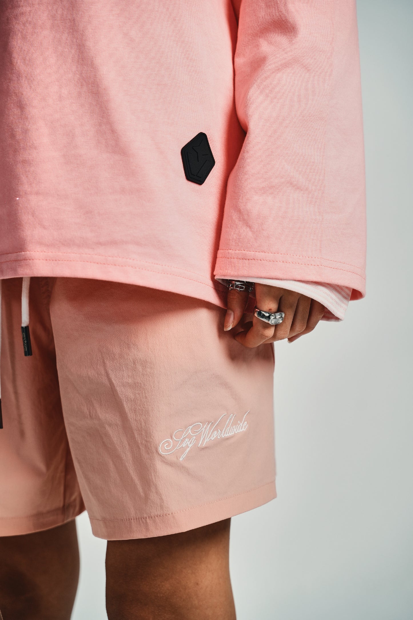 Cursive Pink Short