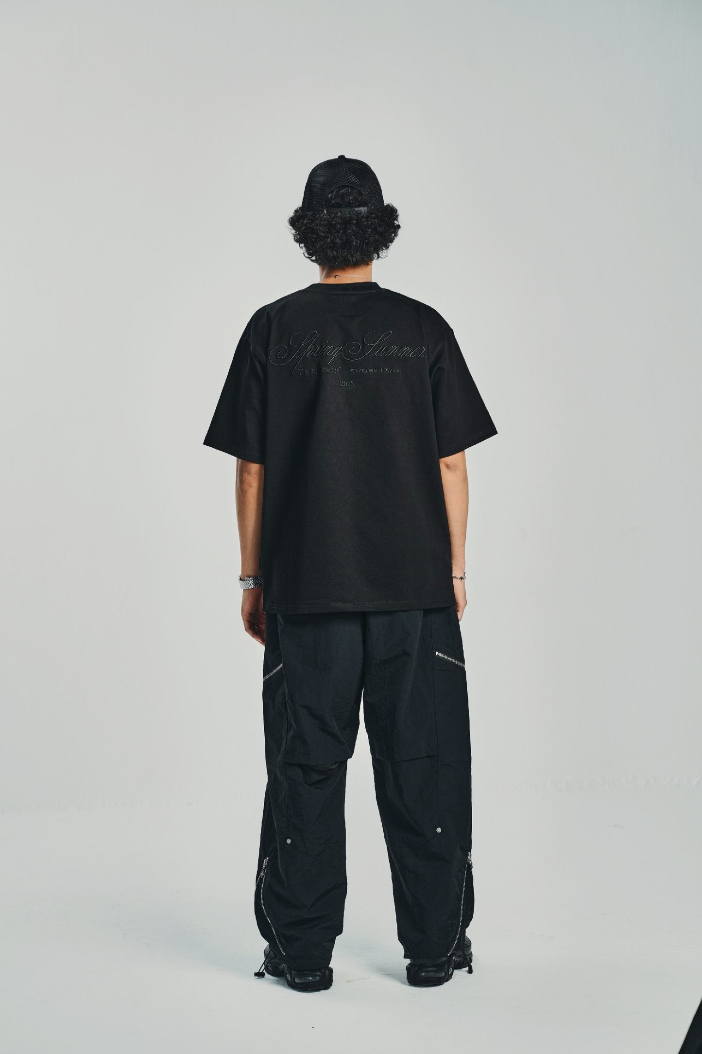 Spring Summer Black 25 Cursive Tee