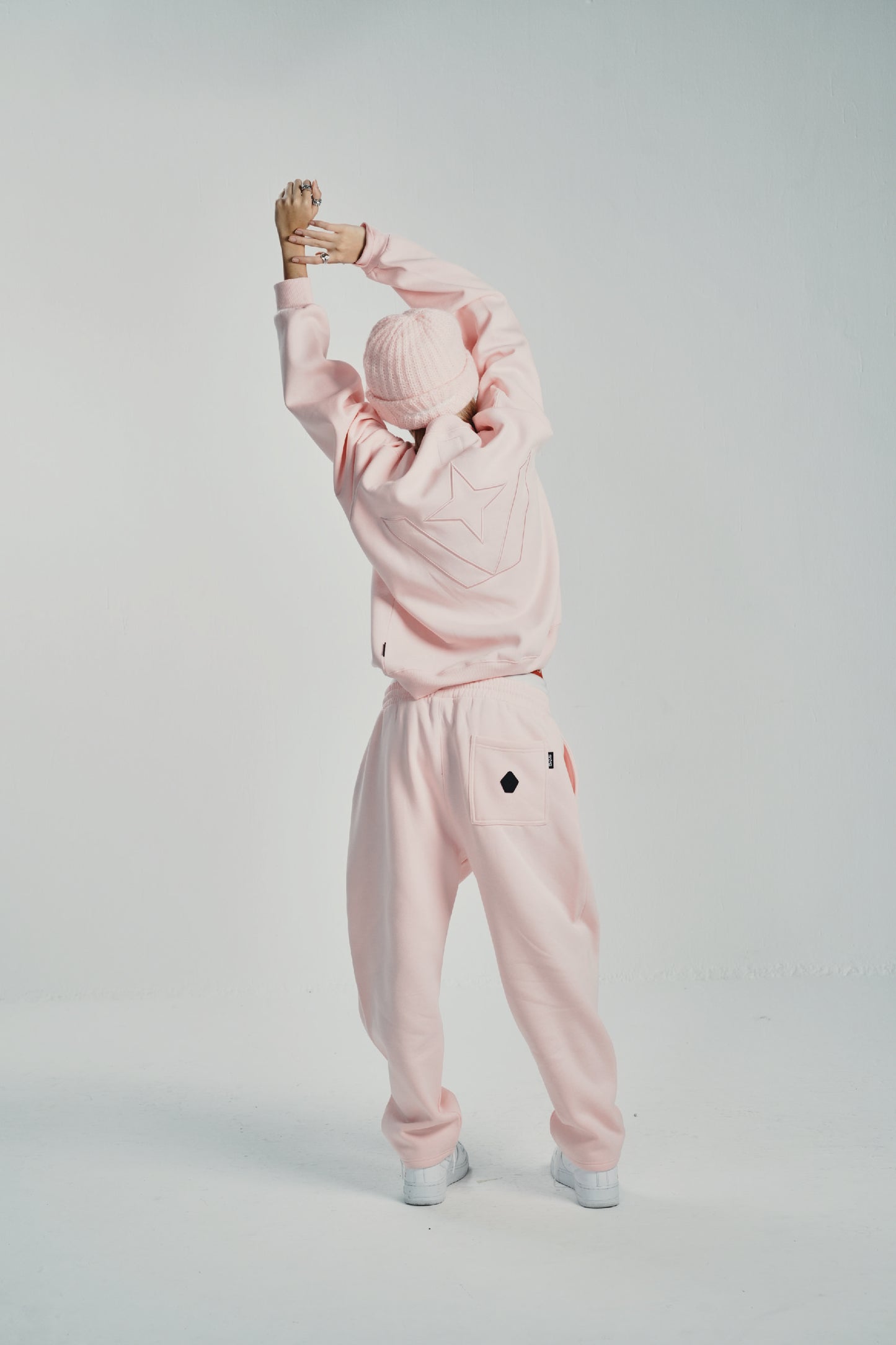 Victory Embroidery Pink Crewneck