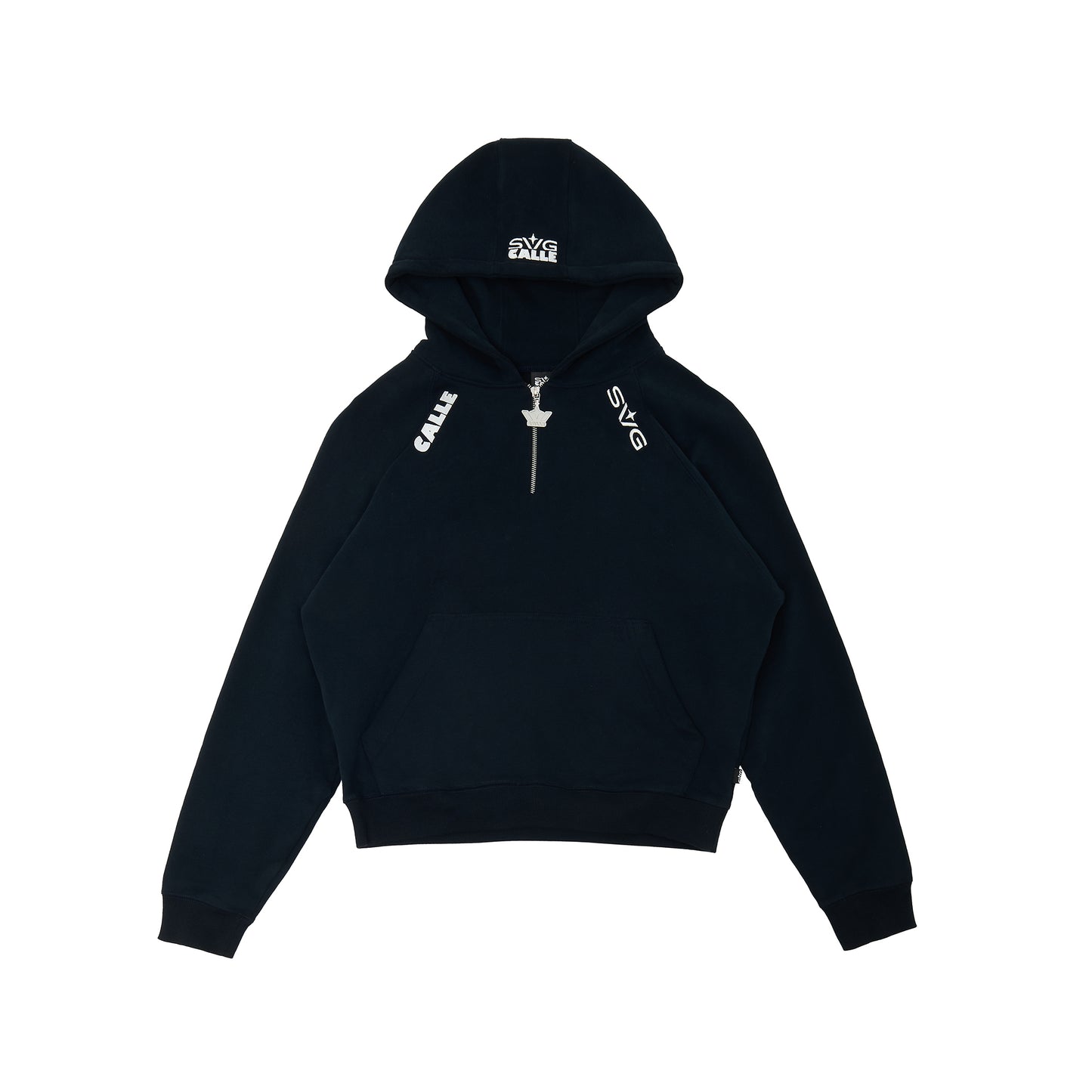 Halfzip Hoodie Set Black