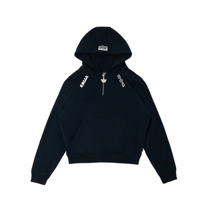 Halfzip Hoodie Set Black