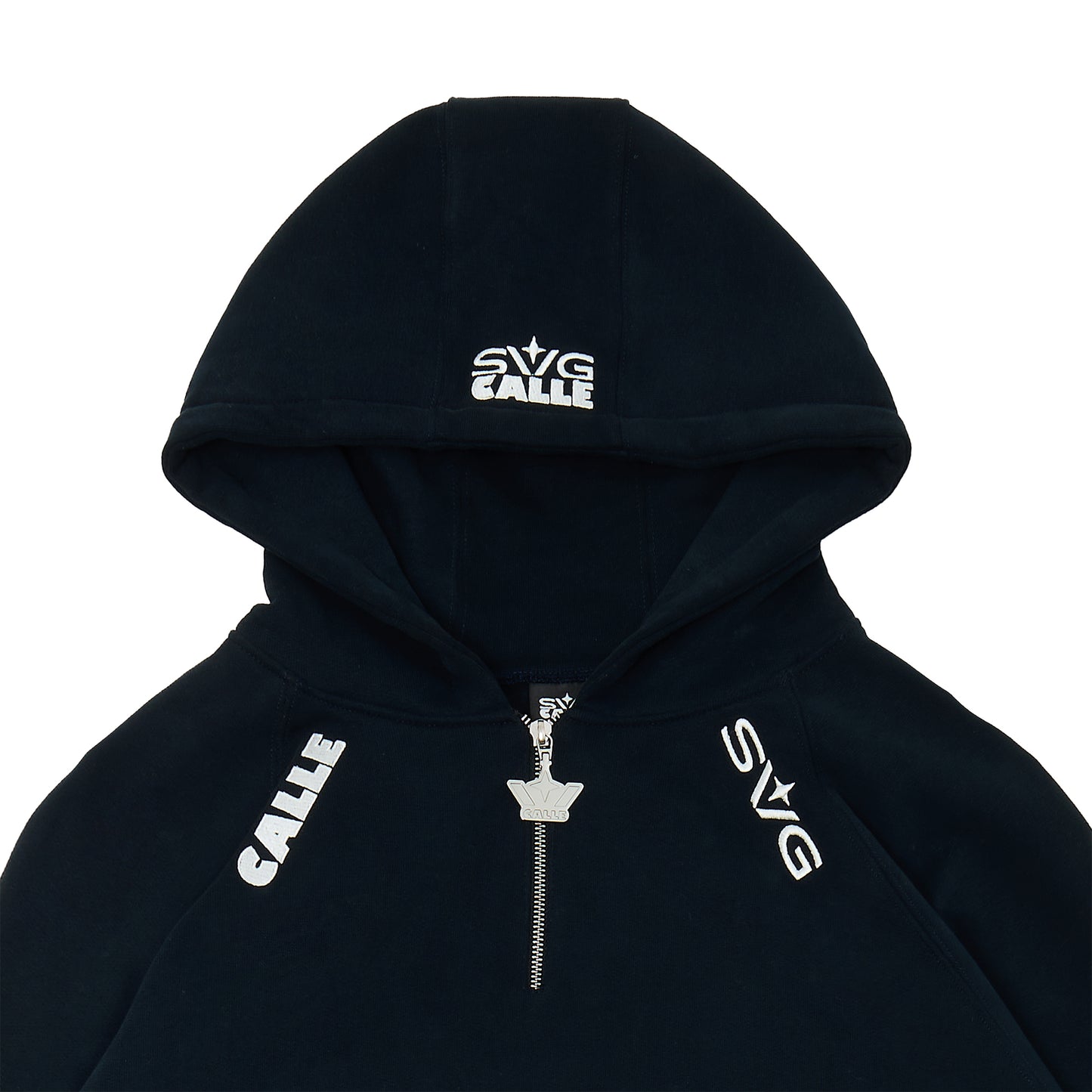 Halfzip Hoodie Set Black