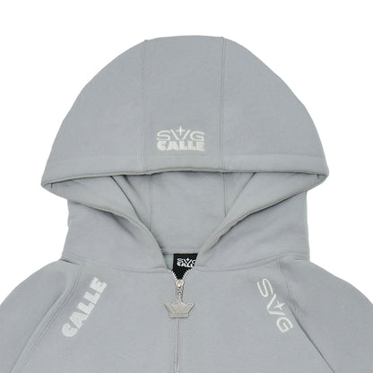 Halfzip Hoodie Set Grey