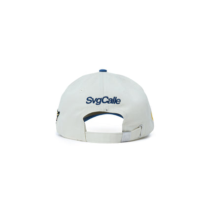 6-Panel Racing Cap Blue Cream
