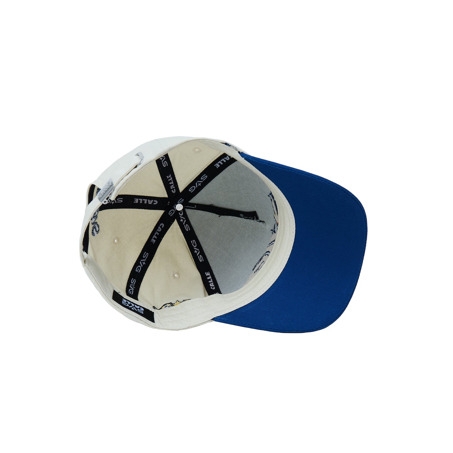6-Panel Racing Cap Blue Cream