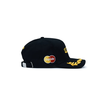6-Panel Racing Cap Black