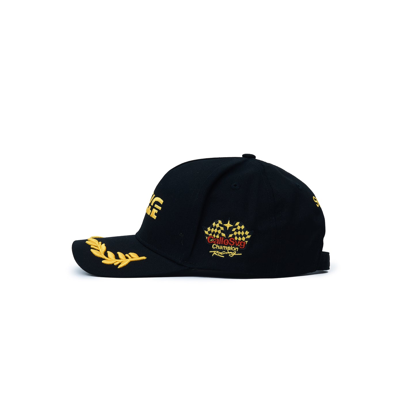 6-Panel Racing Cap Black