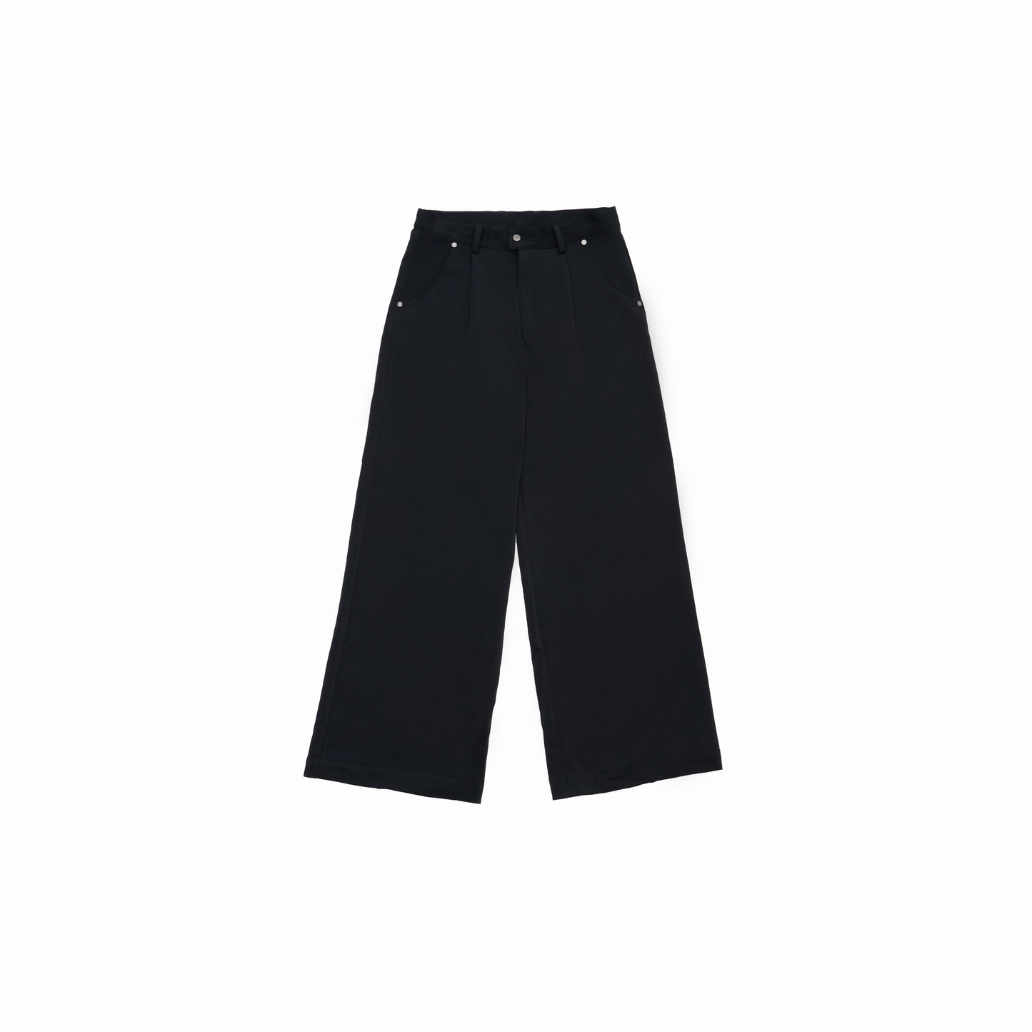 2 in 1 Pleated Pants Black