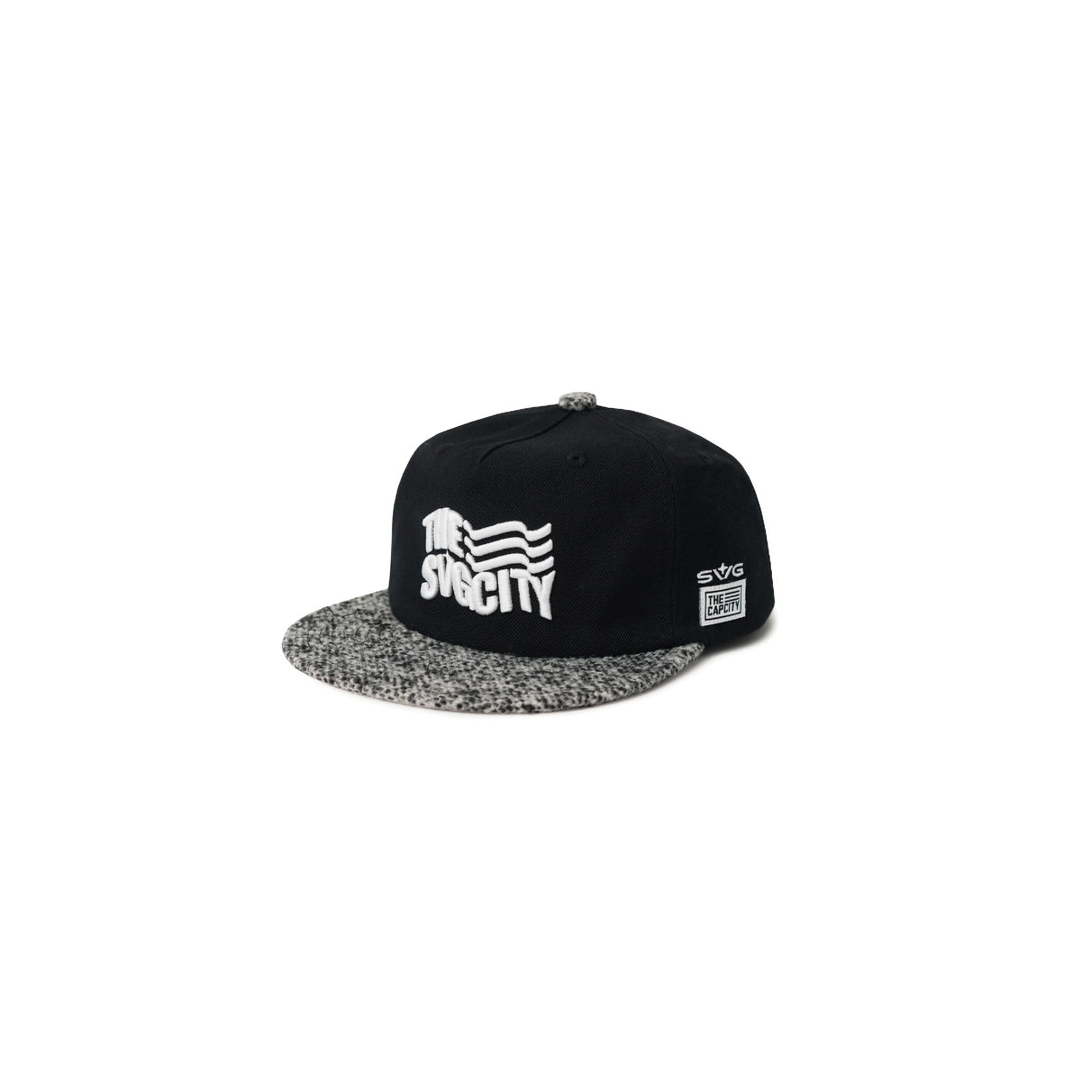 The SVG City Waving Flag Relaxed-Fit Strapback Black