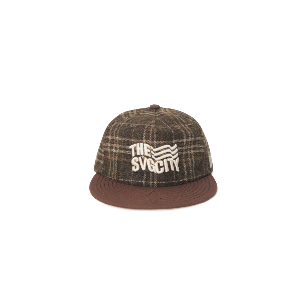 The SVG City Waving Flag Relaxed-Fit Strapback Brown