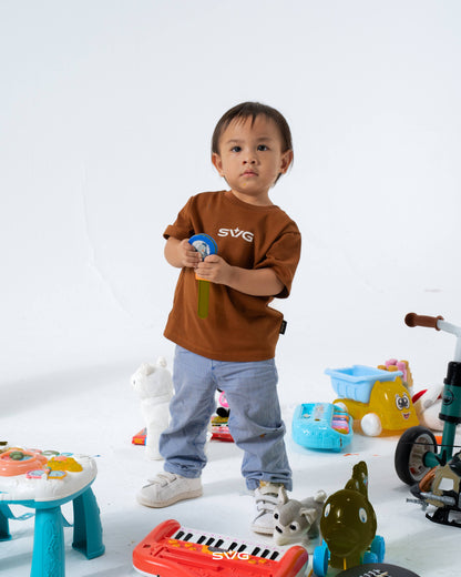KIDS BROWN TEE