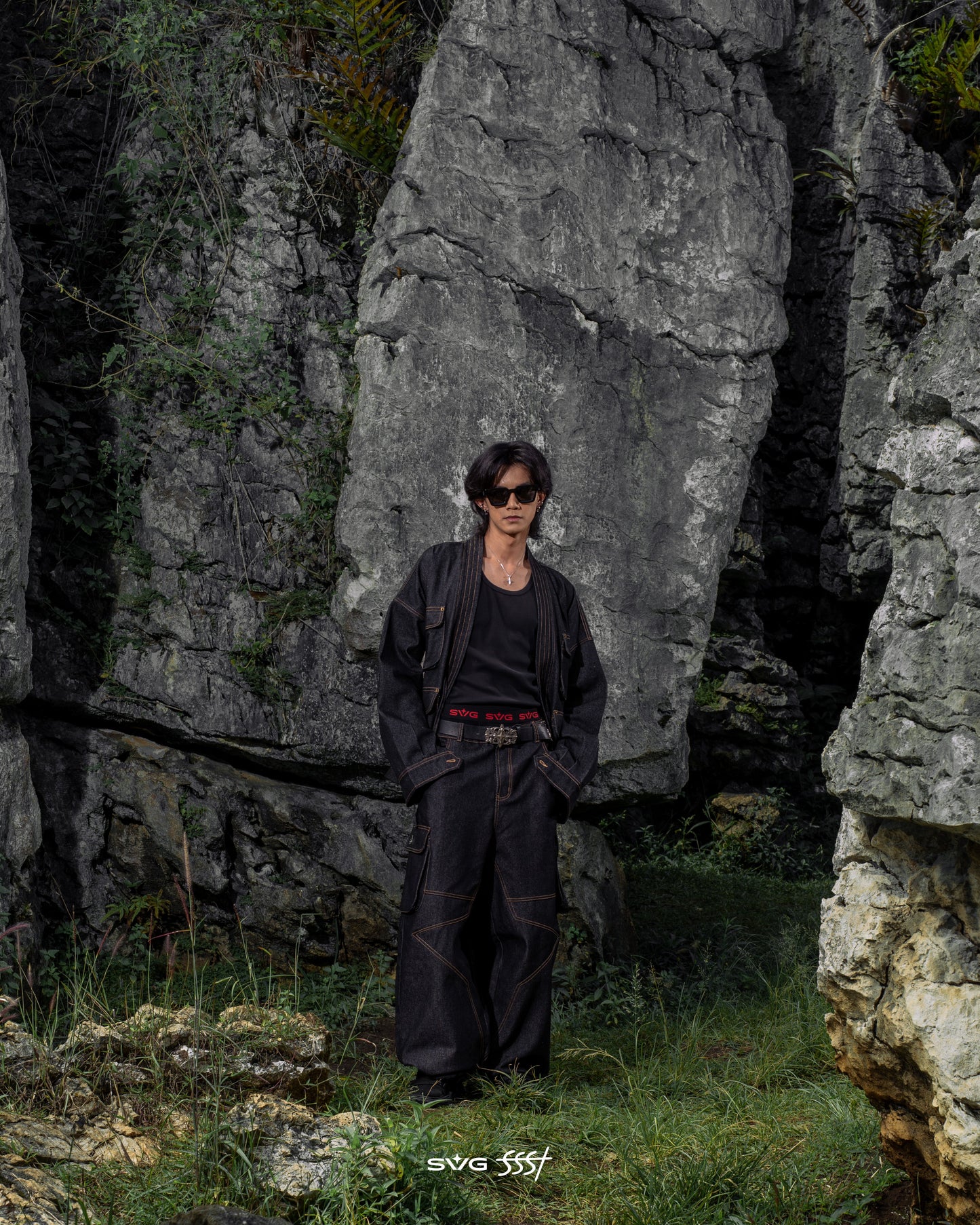 The Astral Furi Blue Kimono Set