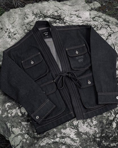 The Astral Furi Black Kimono Set
