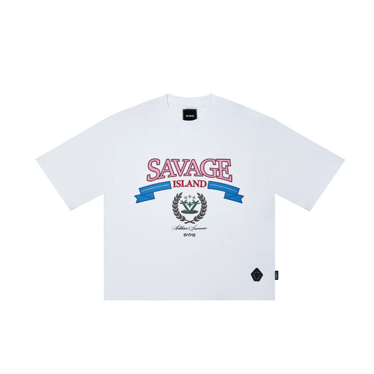 Savage Island Tee White