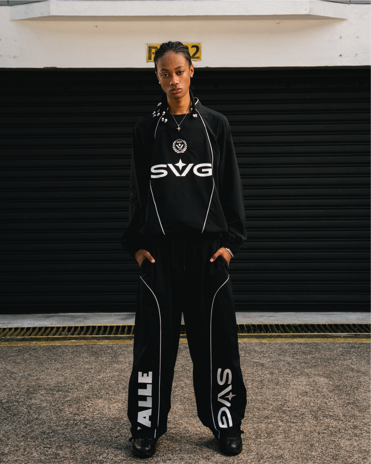 Trackset Jersey Black